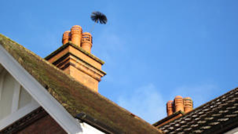 Carrying out our Burton on Trent Chimney Sweep Service