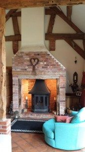 An example of one of our stove installations in Lichfield. A beautiful log burner by the professional installer!