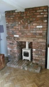 One of the stylish stoves we have installed to create a beautiful fireplace